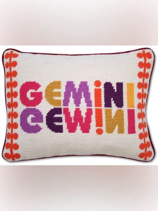 Jonathan Adler Other - Rare Jonathan Adler Gemini Zodiac Needlepoint Pillow
